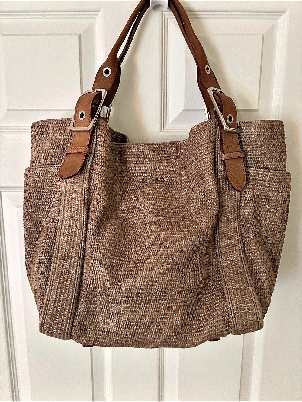 MZ WALLACE Large Crochet Georgica Tote Brown